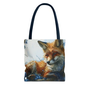 Fox Tote Bag, 13&quot; x 13&#39;&quot;, tote bag, fox, bag, tote, shopping bag, fox bag, bag fox, grocery bag, fox gift, fox lover