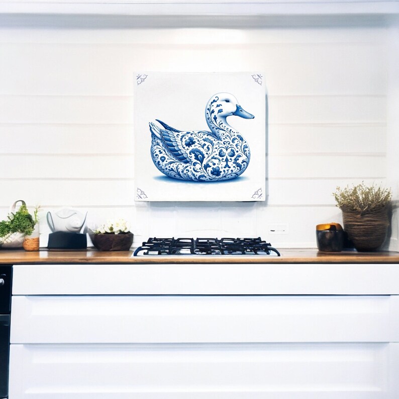 Duck, Tile, Delft Blue, Kitchen Tile, Bathroom Tile, Wall Art, Kitchen ...