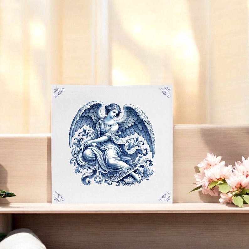 Angel, Delft Blue Tile, Tile, Delft Blue, Kitchen Tile, Bathroom Tile ...