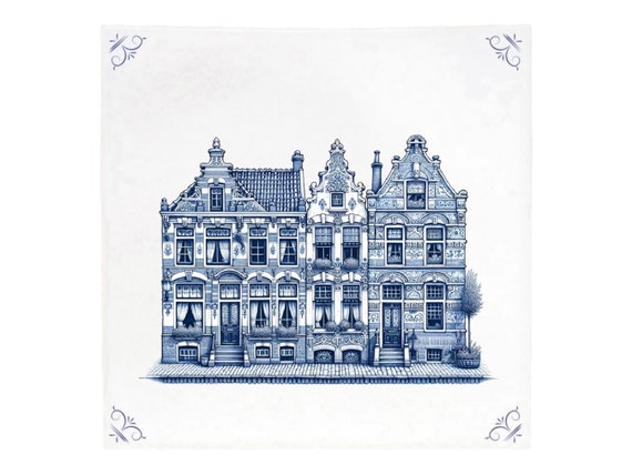 Accroche Murale Céramique Vintage B&D Japan - Ours Chef à Carreaux Bleu