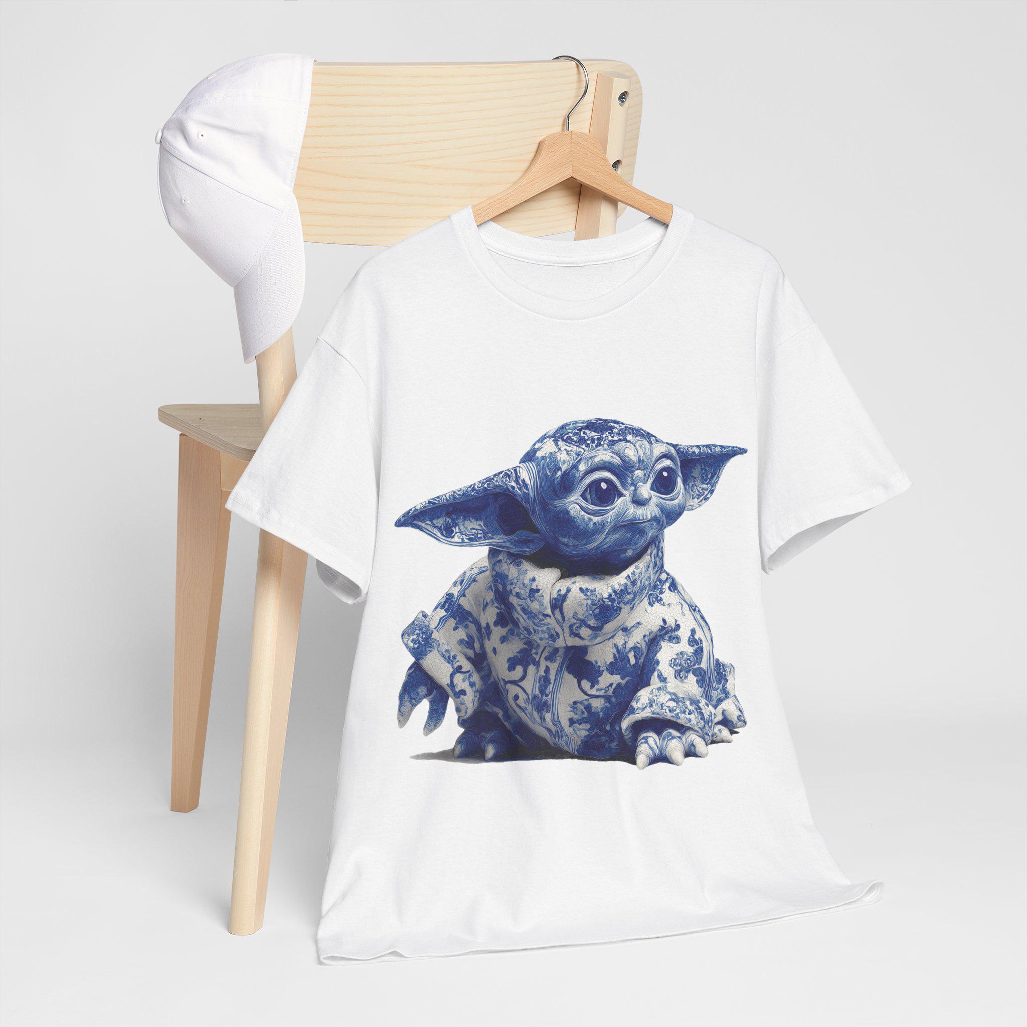 ベビーヨーダTシャツ、デルフトブルー、スターウォーズコレクターT