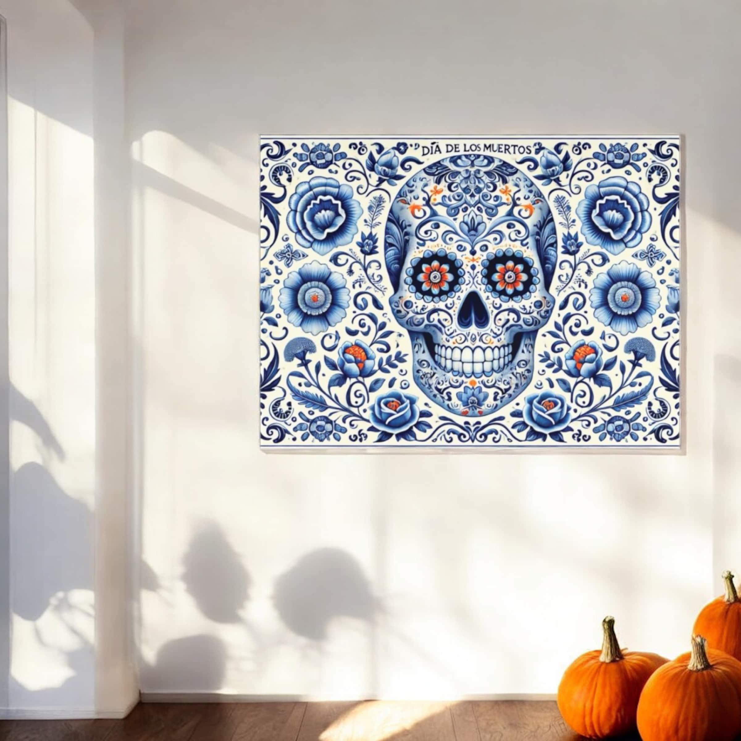 Dia De Los Muertos, Ceramic Tile, 6