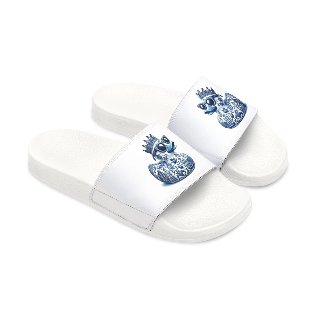 Sandals, Rubber Duck, Delft Blue Rubber Duck Design, Rubber Duck Decor ...