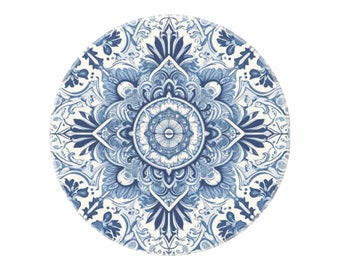 Ceramic Coaster Delft Blue, coaster, ceramic, delft blue, vintage coaster, delft blue ceramic, ceramic coaster, blue ceramic, blue and white