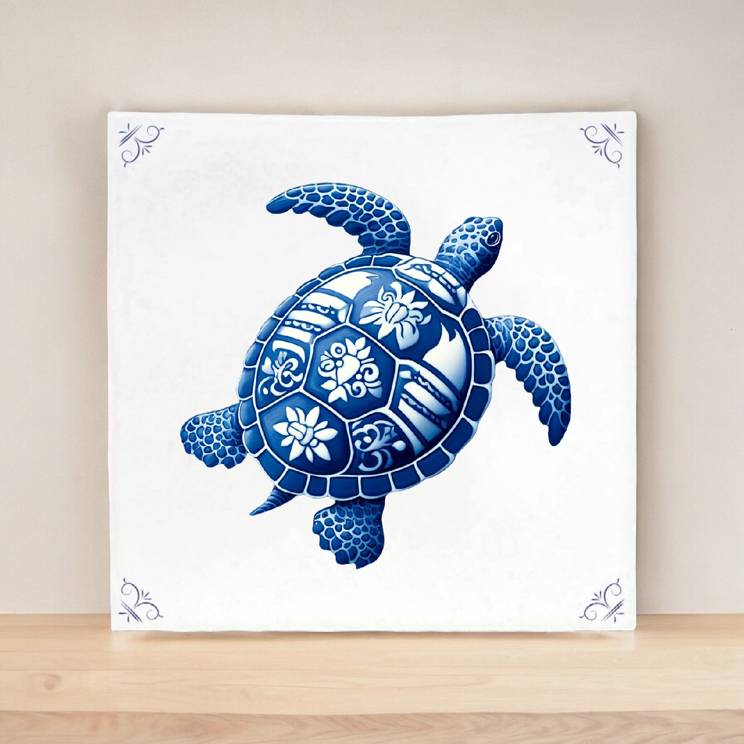美品 ウミガメのタイルアート 美品 ウミガメのタイルアート 【公式通販】