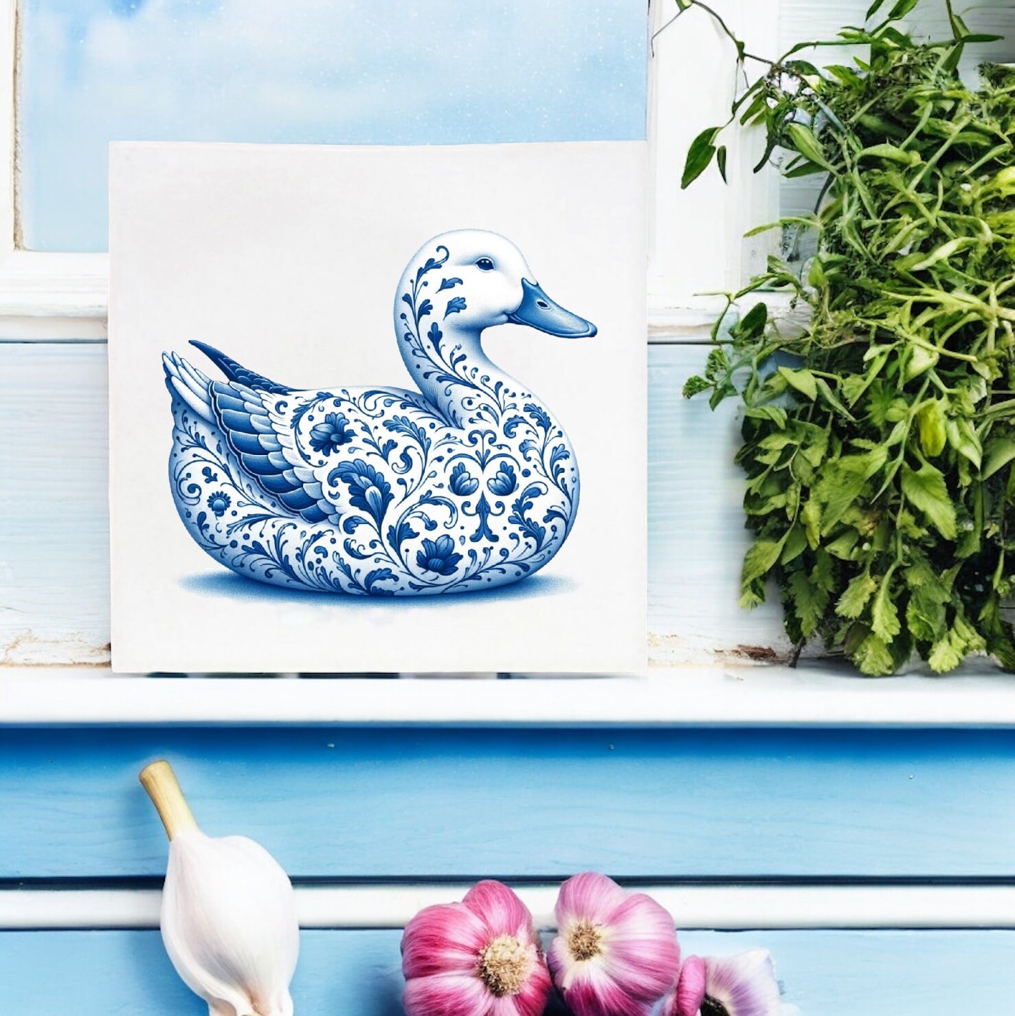 Duck, Tile, Delft Blue, Kitchen Tile, Bathroom Tile, Wall Art, Kitchen ...