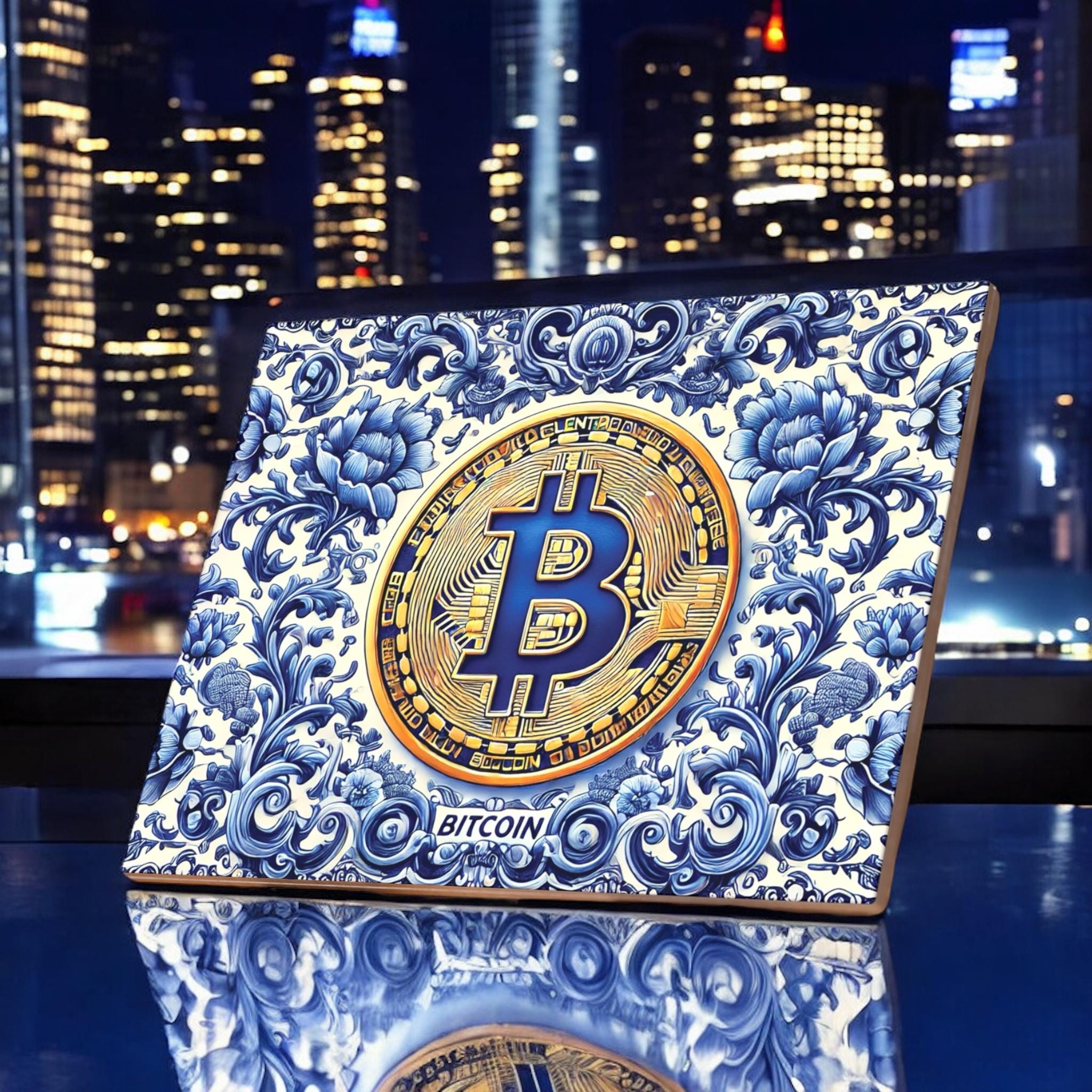 Bitcoin, Ceramic Tile, Delft Blue, Bitcoin Lover, Bitcoin Collectible,  Backsplash Tile, Crypto, Crypto Gift, Crypto Decor, Bitcoin Art, BTC - Etsy