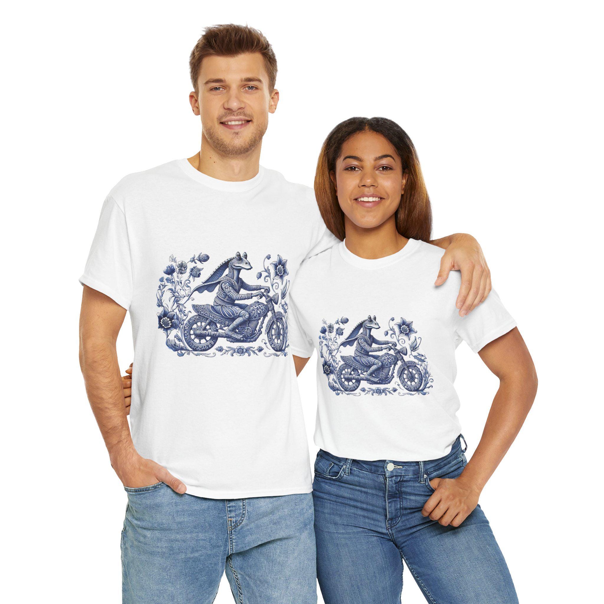 ジャー・ジャー・ビンクスTシャツ、デルフトブルー、スター・ウォーズ 