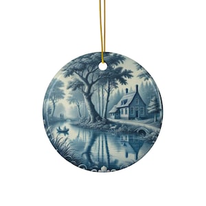 Delft Blue, Ceramic Ornaments, Dutch Design, Decorative Keepsake, Delft Blue Gift, Vintage Ornament, Home Decor, gift for loved one, Blue