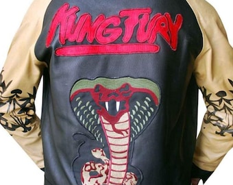 David Hasselhoff Kung Fury Cobra Leather Jacket Etsy