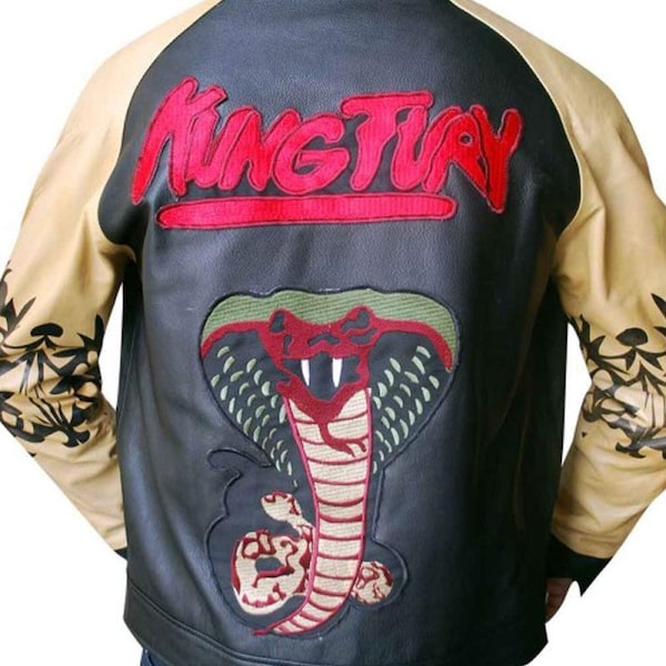 David Hasselhoff Kung Fury Cobra Leather Jacket