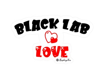 Lindo Perro de Laboratorio Negro / Laboratorio Negro / Adorable / Amante de las mascotas / Mascotas / Pegatina del ordenador portátil / Regalo de papá del perro / Regalo de mamá del perro / Amante de las mascotas
