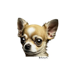 Cute Chihuahua Dog Sticker | Chihuahua | Adorable | Pet Lover | Pets | Laptop Sticker  | Dog Dad Gift | Dog Mom Gift | Pet Lover