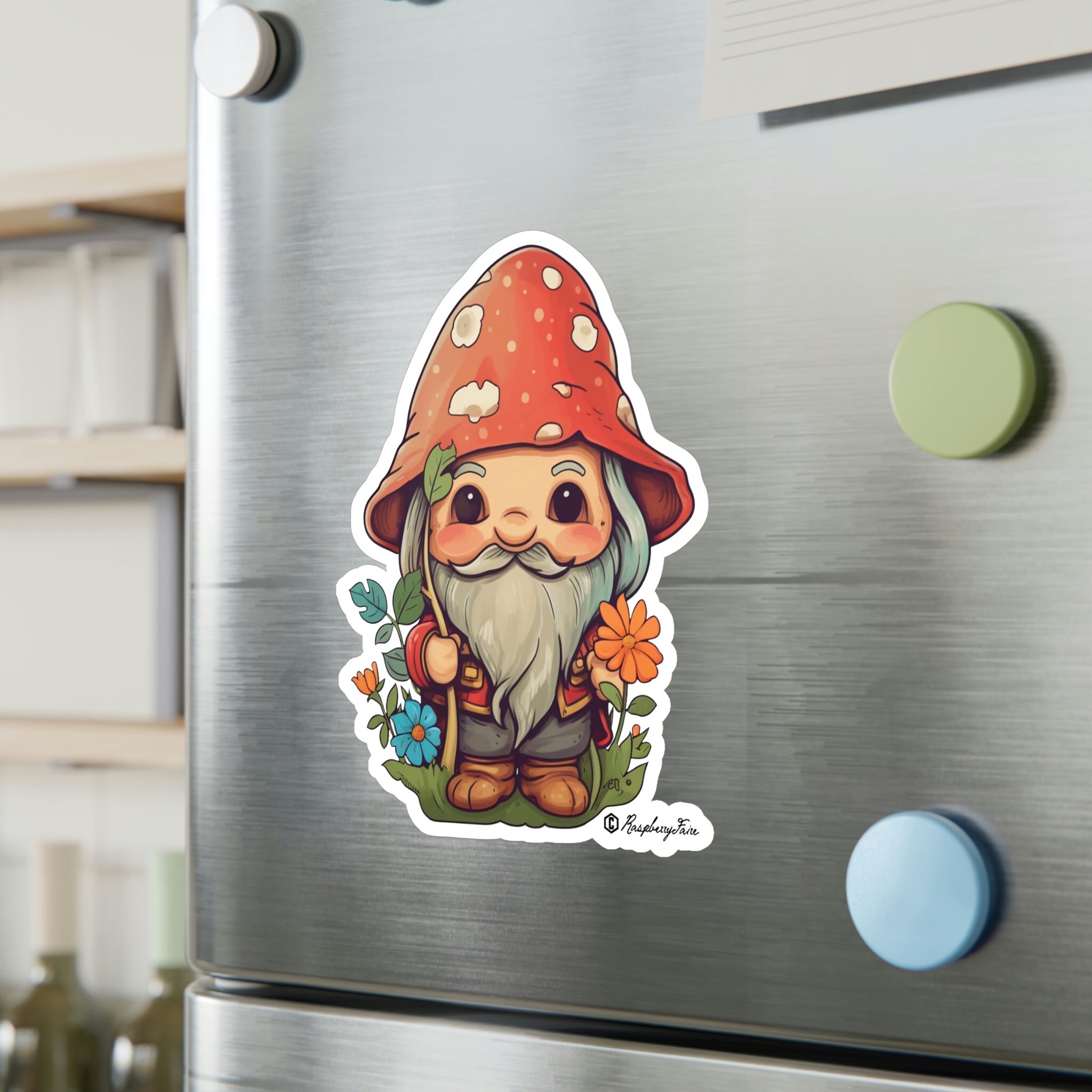 Gnome Witch Decal Sticker - Funny Adhesive Vinyl For Tumblers, Laptops & More