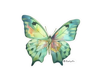 Watercolor Wings Butterfly Sticker | Colorful Butterflies | Butterfly Wings | Nature Lovers | Unique Design | Butterfly Art | Color Wings
