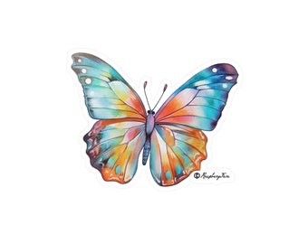 Watercolor Wings Butterfly Sticker | Colorful Butterflies | Butterfly Wings | Nature Lovers | Unique Design | Butterfly Art | Color Wings