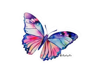 Watercolor Wings Butterfly Sticker | Colorful Butterflies | Butterfly Wings | Nature Lovers | Unique Design | Butterfly Art | Color Wings