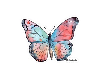Watercolor Wings Butterfly Sticker | Colorful Butterflies | Butterfly Wings | Nature Lovers | Unique Design | Butterfly Art | Color Wings
