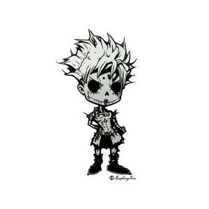 GhostPunk Character | Spooky Punk Stickers | Edgy Cute Art | Creepy Cuteness | Macabre | Eerie | Cute and Creepy | Horror Stickers