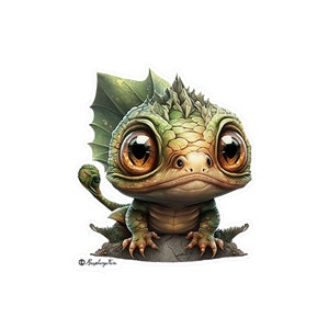 Cute Dragon Sticker | Mythical Creature | Fantasy Art | Dragon Sticker | Laptop Sticker | Fantasy Lover | Dragon Mom | Dragon Lover