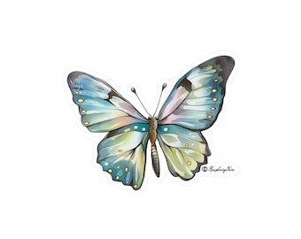 Watercolor Wings Butterfly Sticker | Colorful Butterflies | Butterfly Wings | Nature Lovers | Unique Design | Butterfly Art | Color Wings