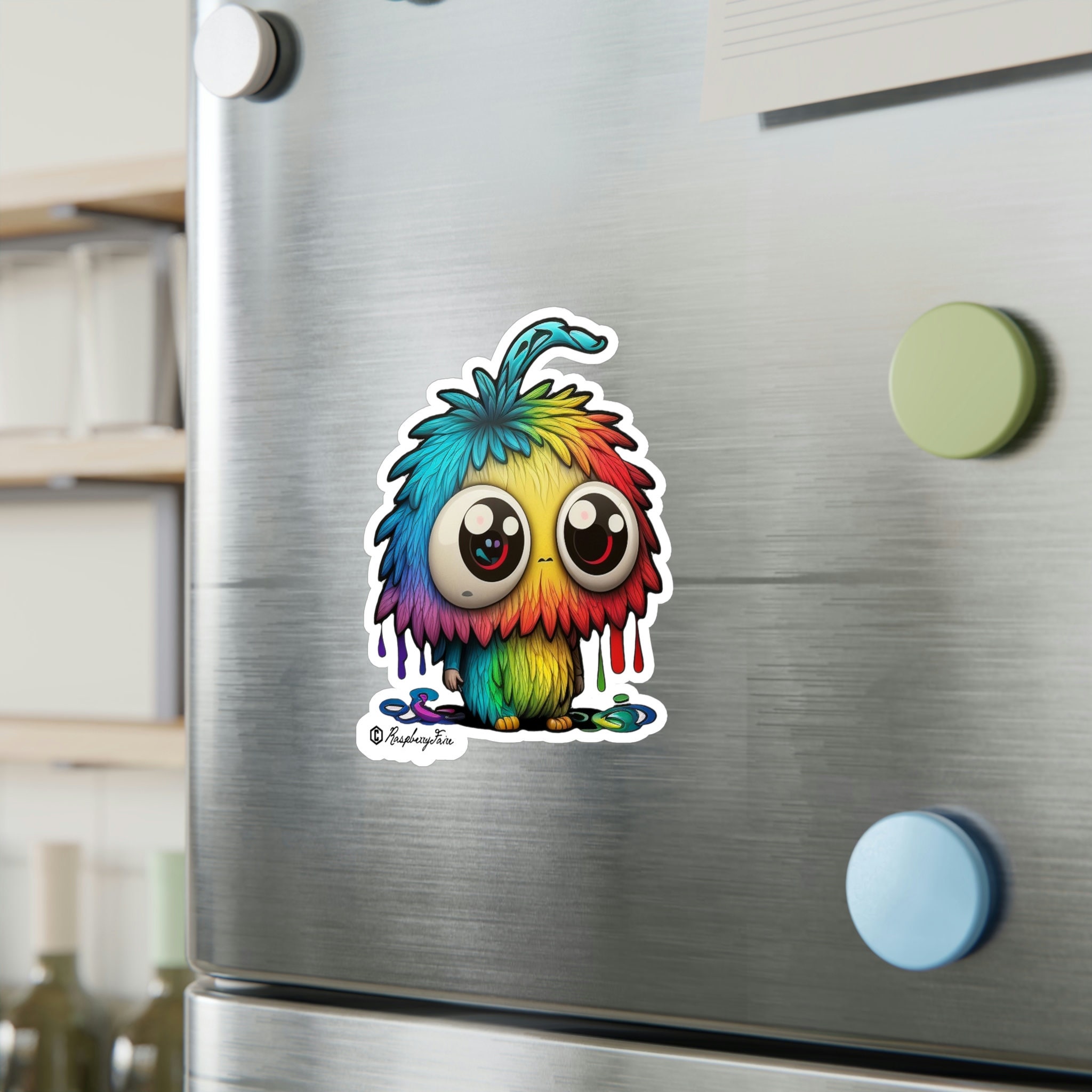 Chromatic Crew | Rainbow Creature Sticker | Cute & Colorful | Rainbow ...
