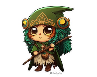 Realm Questers | Fantasy Abenteurer Sticker | Fantasy Kunst | Gaming | RPG Sticker | Geschenk für Gamer | Vinyl-Aufkleber | Fantasie