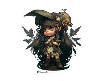 The Tiny Coven / Pegatinas de brujas lindas / Personajes únicos / Pegatinas de vinilo / Lindo y adorable / Arte de fantasía / Perfecto para Halloween