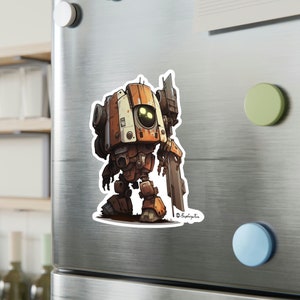 Mini Mech Sticker | Tiny Cute Mech Warriors | Adorable Mech Battle ...
