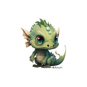 Cute Dragon Sticker | Mythical Creature | Fantasy Art | Dragon Sticker | Laptop Sticker | Fantasy Lover | Dragon Mom | Dragon Lover