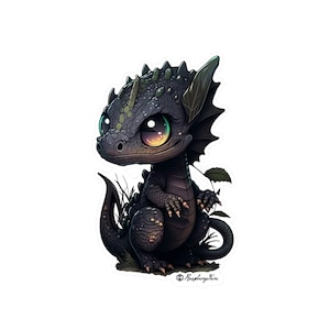 Cute Dragon Sticker | Mythical Creature | Fantasy Art | Dragon Sticker | Laptop Sticker | Fantasy Lover | Dragon Mom | Dragon Lover