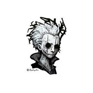 GhostPunk Character | Spooky Punk Stickers | Edgy Cute Art | Creepy Cuteness | Macabre | Eerie | Cute and Creepy | Horror Stickers