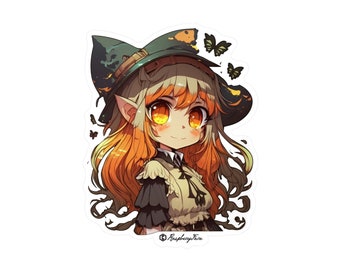 The Tiny Coven / Pegatinas de brujas lindas / Personajes únicos / Pegatinas de vinilo / Lindo y adorable / Arte de fantasía / Perfecto para Halloween