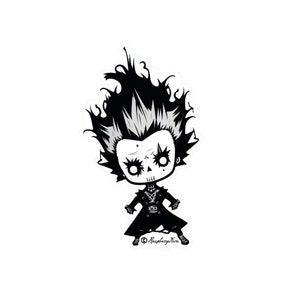 GhostPunk Character | Spooky Punk Stickers | Edgy Cute Art | Creepy Cuteness | Macabre | Eerie | Cute and Creepy | Horror Stickers