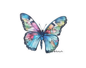Watercolor Wings Butterfly Sticker | Colorful Butterflies | Butterfly Wings | Nature Lovers | Unique Design | Butterfly Art | Color Wings