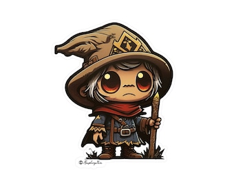 Realm Questers | Fantasy Abenteurer Sticker | Fantasy Kunst | Gaming | RPG Sticker | Geschenk für Gamer | Vinyl-Aufkleber | Fantasie