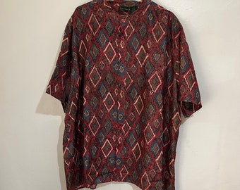 Women’s Vintage Silk Printed Blouse