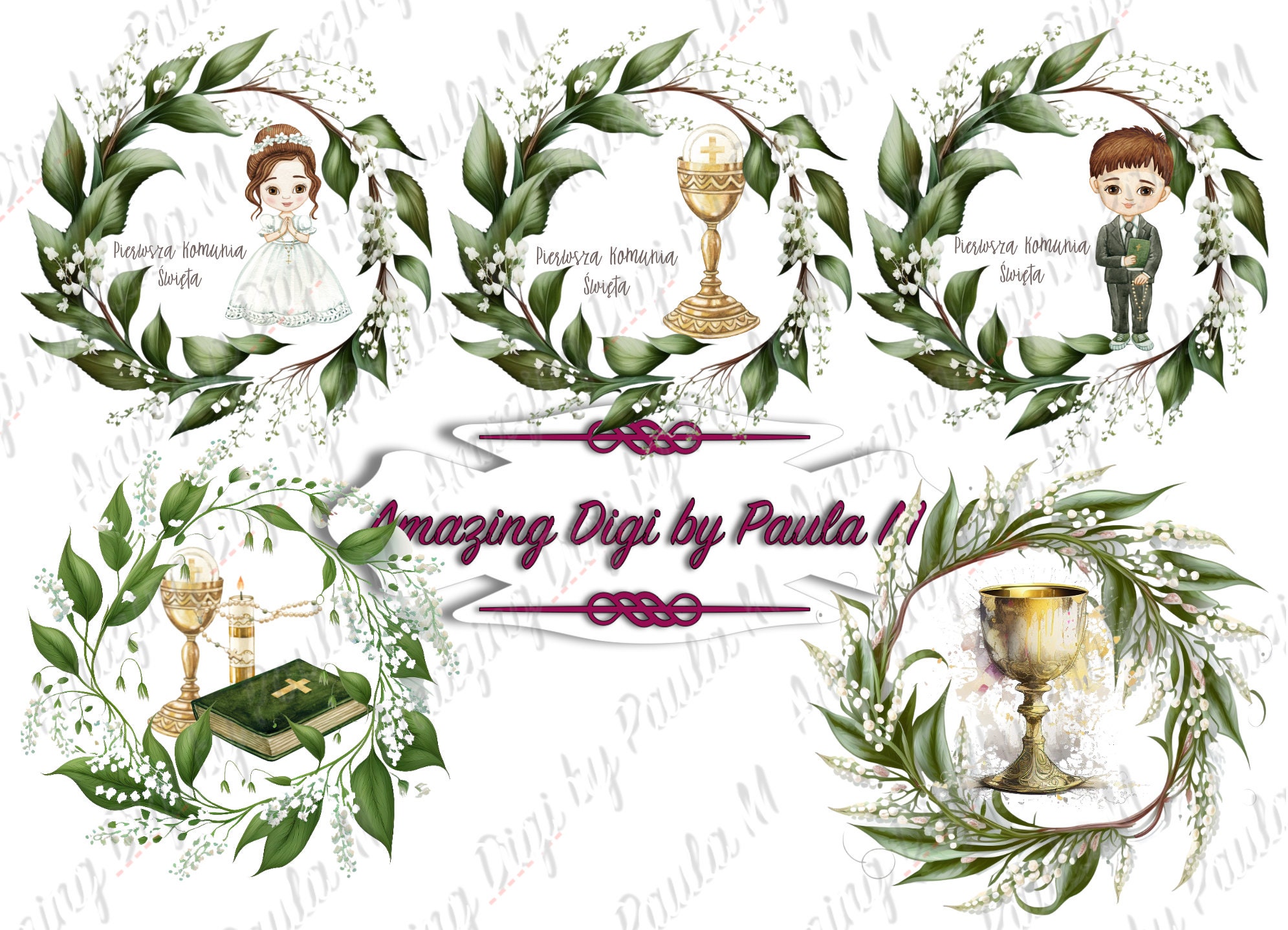 First Holy Communion Borders Hd