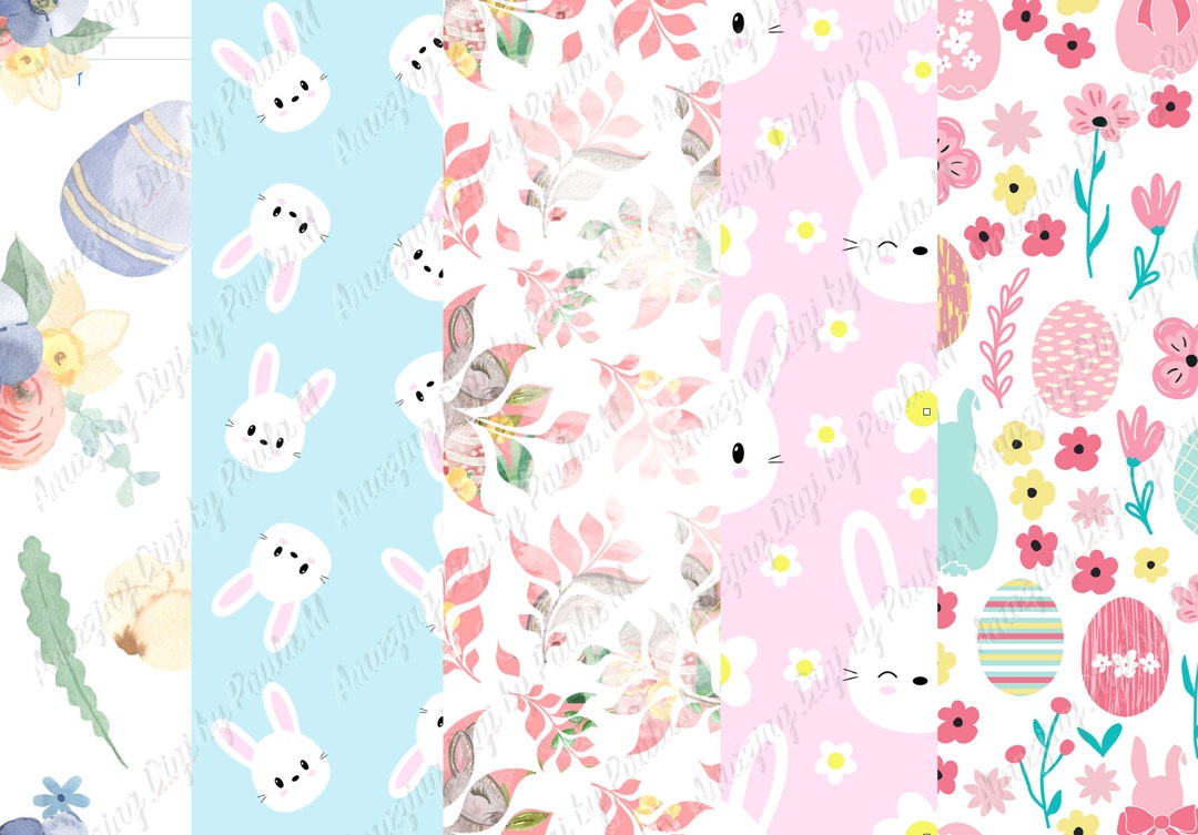 Easter Collection, Digital Paper - Etsy