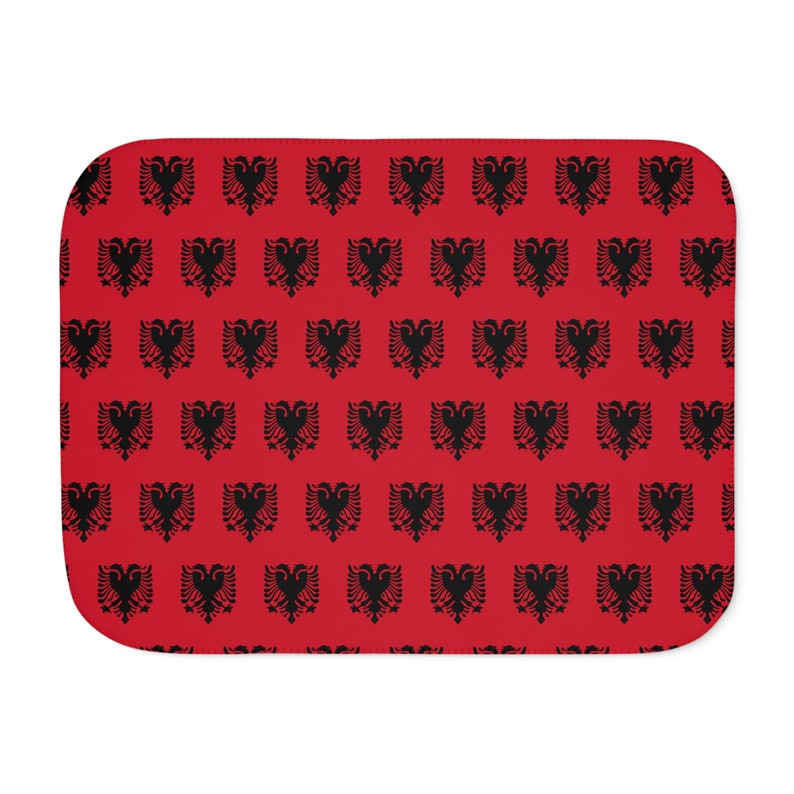 Albanian Flag Sherpa Blanket, Two Colors Etsy