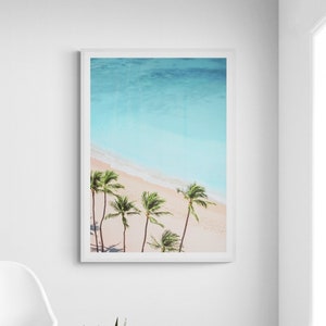 Fine Art Ocean Aerial Photography Print - Framed Coastal Wall Art - Tropical Wall Art - Boho Home Decor - Aerial Beach Photography