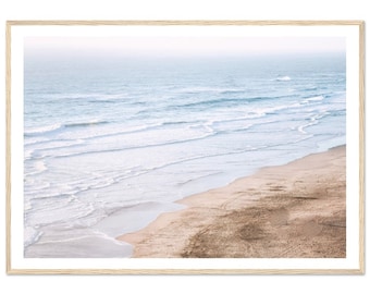 Fine Art Ocean surf Print -  Framed Minimalist Beach Fine Art Photography Print - Coastal Wall Art Home Decor