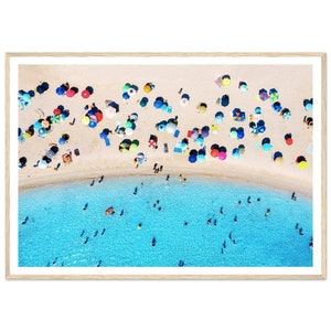 Fine Art Beach Photography Print - Coastal Wall Art Ocean Aerial Beach Photography Print Framed Fine Art Photography Home Decor