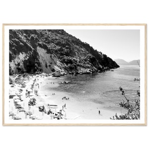 Fine Art Beach Photography Print - Black and White Minimalist Beach Framed Fine Art Photography - Coastal Wall Art Home Decor