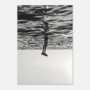 Fine Art Black and White Photography Print - Ocean Dive Beach Lifestyle Unframed Fine Art Photography Home Wall Decor