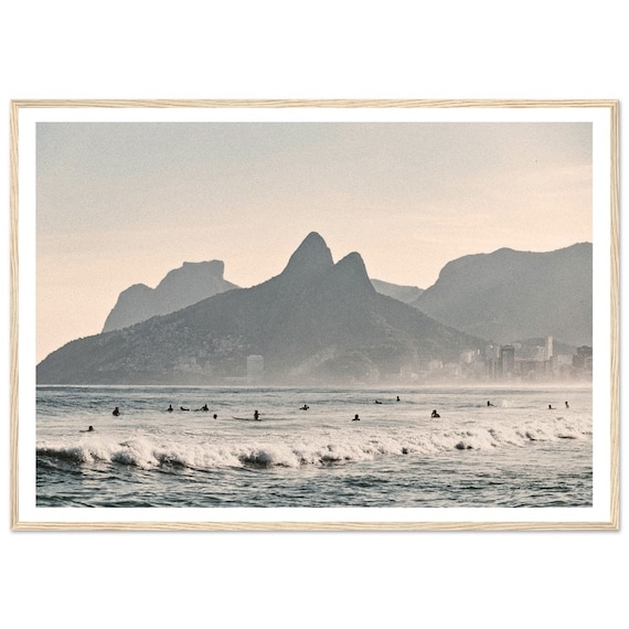 Fine Art Surf Print – Rio de Janeiro Beach Coastal Wall Art Framed Home Decor