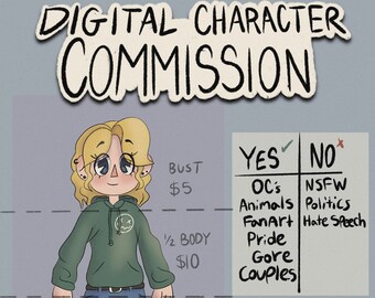 Digital Character Commissions!