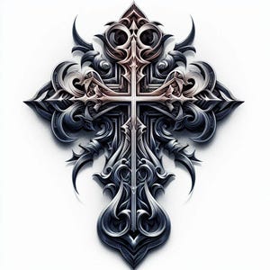 Gothic Cross BUNDLE clipart, watercolor goth clip art PNG, halloween and horror, black cross, spooky, scary, victorian, printable graphics