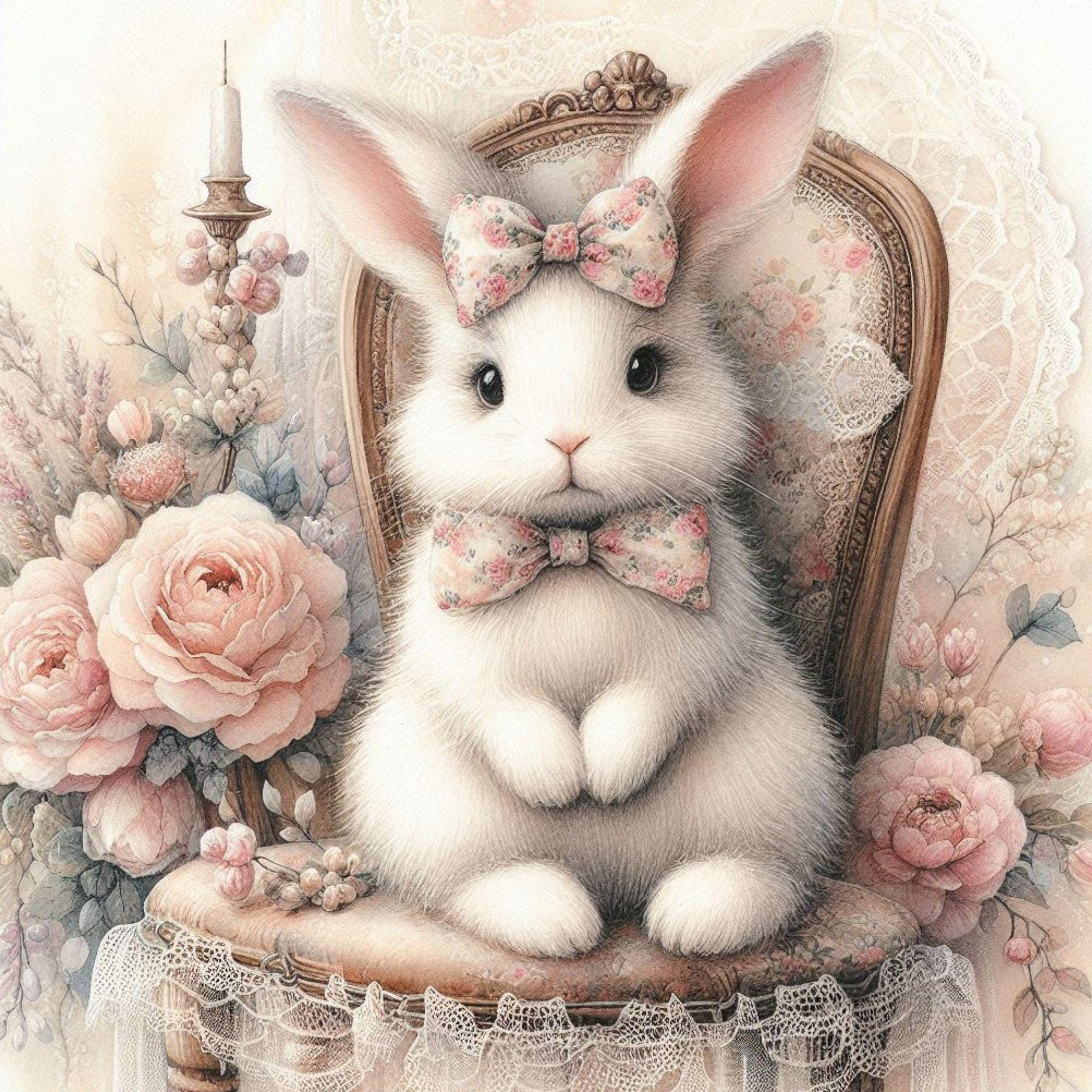 ◆Rabbit-PaperCutting-◆同梱あり② Netherland Dwarf - Pet Series - Animals - Paper Craft