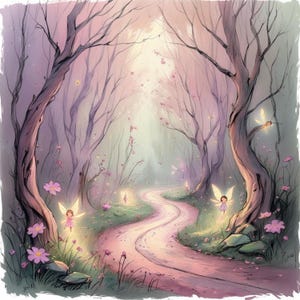 Pacchetto di clipart digitali di "Magica fiaba estetica foresta"/12 JPG ad acquerello ad alta risoluzione/Stampe per diario spazzatura/Scrapbooking/Creazione di biglietti